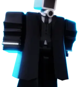 Dark Blue Suit Cameraman artwork
