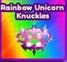 Rainbow Unicorn Knuckles artwork