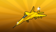 Gold MiG-29 artwork
