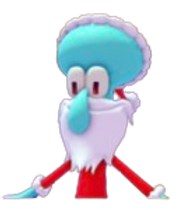 Squidward Santa artwork