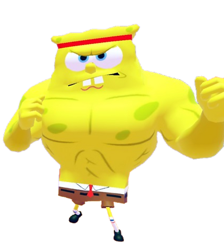 Dueling SpongeBob artwork
