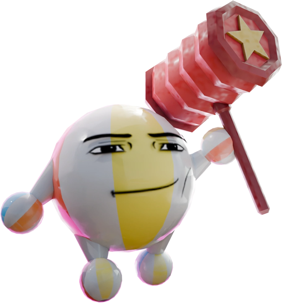 Titan Beach Ball Man artwork