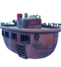 Inferno Island Boat artwork