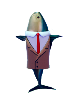 Realistic Fish Head artwork