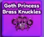 Goth Princess Brass Knuckles artwork