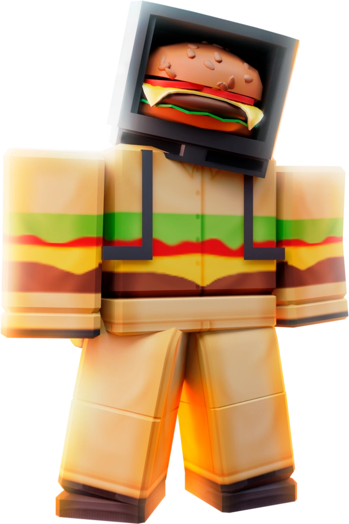Hamburger TV Man artwork