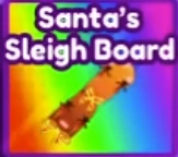 Santa's Sleigh board artwork