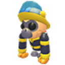 Firefighter Gibbon artwork