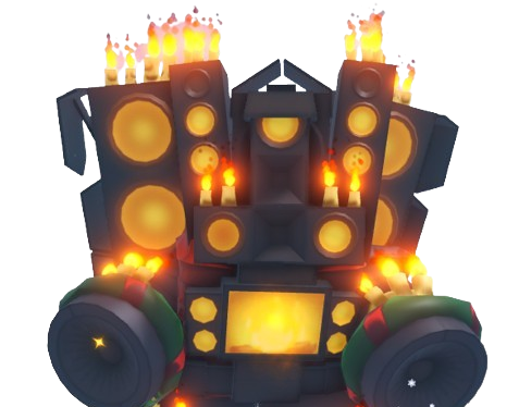 Candlelight Overcharged Titan Speakerman artwork